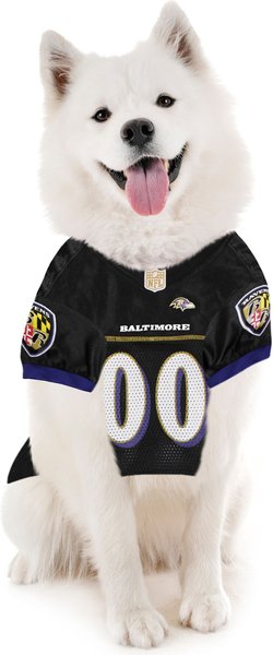 Show full view: Pets First NFL Dog & Cat Jersey, Baltimore Ravens, X-Large slide 5 of 6