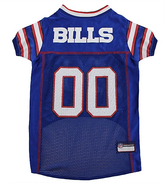 Show full view: Pets First NFL Dog & Cat Jersey, Buffalo Bills, Medium slide 1 of 6