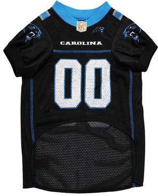 Show full view: Pets First NFL Dog & Cat Jersey, Carolina Panthers, Medium slide 2 of 6