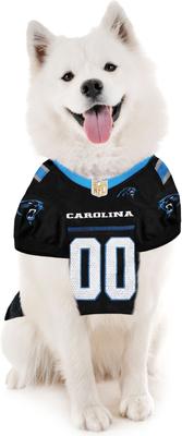 Show full view: Pets First NFL Dog & Cat Jersey, Carolina Panthers, Medium slide 5 of 6