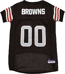 Pets First NFL Dog & Cat Jersey, Cleveland Browns, XX-Large