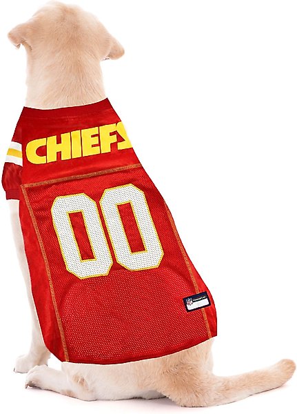 Show full view: Pets First NFL Dog & Cat Jersey, Kansas City Chiefs, Medium slide 3 of 5