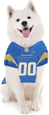 Show full view: Pets First NFL Dog & Cat Jersey, Los Angeles Chargers, XX-Large slide 5 of 6