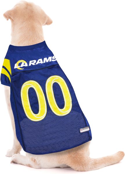 Show full view: Pets First NFL Dog & Cat Jersey, Los Angeles Rams, Large slide 3 of 5