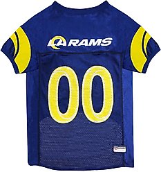 Pets First NFL Dog & Cat Jersey, Los Angeles Rams, XX-Large
