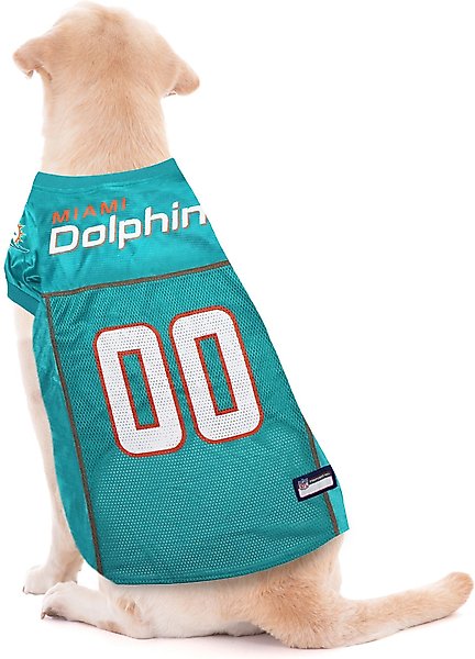 Show full view: Pets First NFL Dog & Cat Jersey, Miami Dolphins, X-Small slide 3 of 4