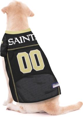 Show full view: Pets First NFL Dog & Cat Jersey, New Orleans Saints, X-Small slide 3 of 5