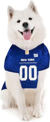 Show full view: Pets First NFL Dog & Cat Jersey, New York Giants slide 6 of 6