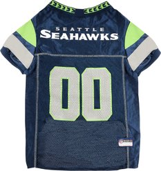 Pets First NFL Dog & Cat Jersey, Seattle Seahawks, X-Large