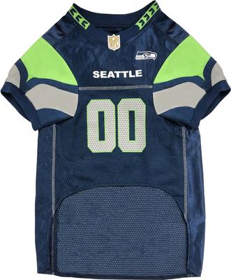 Show full view: Pets First NFL Dog & Cat Jersey, Seattle Seahawks, X-Small slide 2 of 6