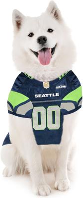 Show full view: Pets First NFL Dog & Cat Jersey, Seattle Seahawks, X-Small slide 5 of 6