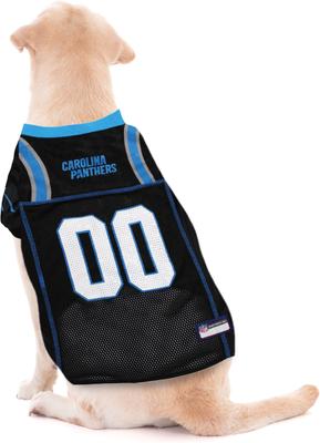 Show full view: Pets First NFL Dog & Cat Mesh Jersey, Carolina Panthers, Small slide 4 of 7