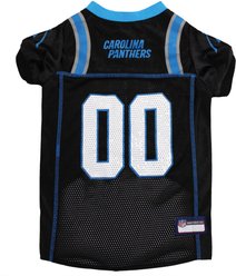 Pets First NFL Dog & Cat Mesh Jersey, Carolina Panthers, X-Large