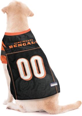 Show full view: Pets First NFL Dog & Cat Mesh Jersey, Cincinnati Bengals, X-Small slide 4 of 7