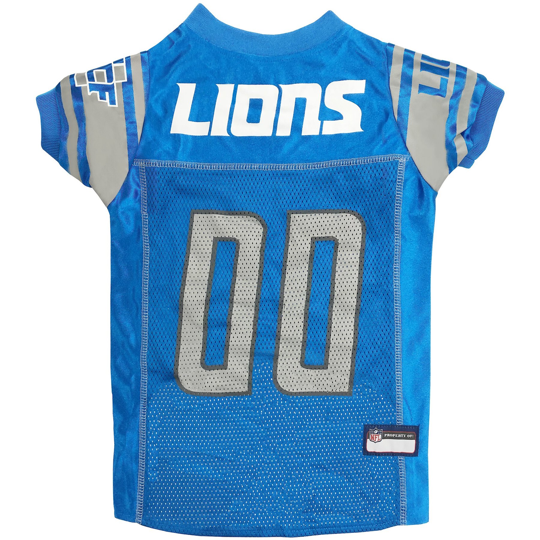 Pets First NFL Dog & Cat Mesh Jersey, Detroit Lions, Medium