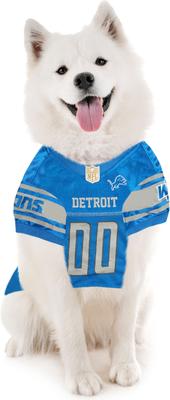Show full view: Pets First NFL Dog & Cat Mesh Jersey, Detroit Lions, Medium slide 4 of 6