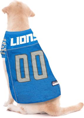 Show full view: Pets First NFL Dog & Cat Mesh Jersey, Detroit Lions, XX-Large slide 3 of 6