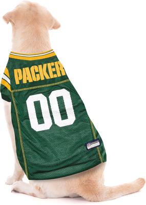Show full view: Pets First NFL Dog & Cat Mesh Jersey, Green Bay Packers, XX-Large slide 3 of 6