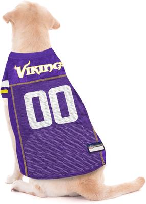 Show full view: Pets First NFL Dog & Cat Mesh Jersey, Minnesota Vikings, XX-Large slide 3 of 6