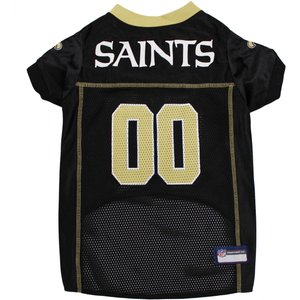 Pets First NFL Dog & Cat Mesh Jersey, New Orleans Saints, 3X-Large