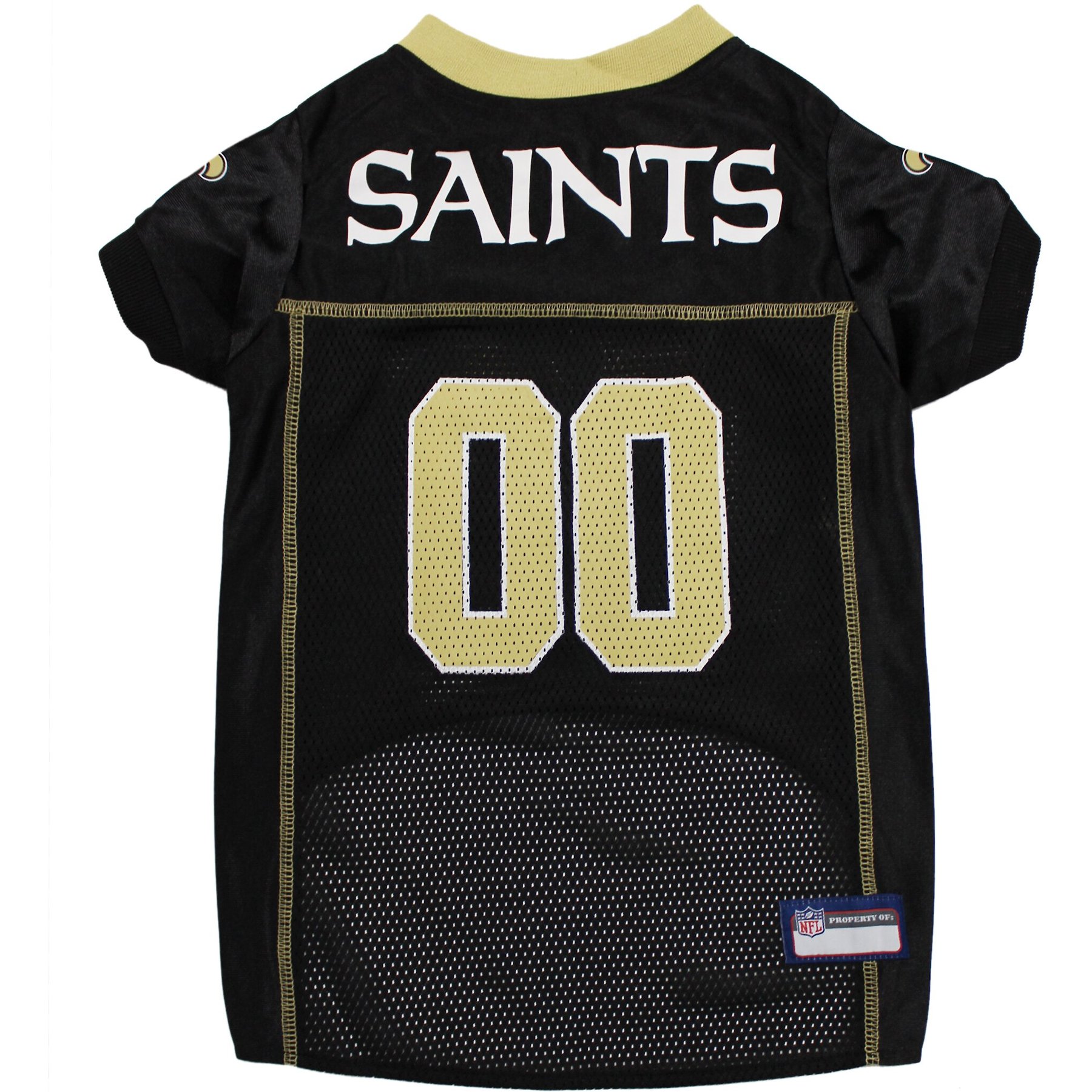 Pets First NFL Dog & Cat Jersey, New Orleans Saints, Medium