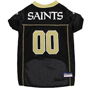 Pets First NFL Dog & Cat Mesh Jersey, New Orleans Saints, Small