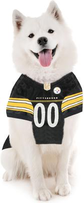Show full view: Pets First NFL Dog & Cat Mesh Jersey, Pittsburgh Steelers, Large slide 5 of 7