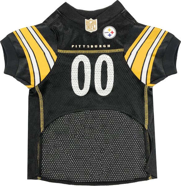 Pets First NFL Pittsburgh Steelers Mesh Dog & Cat Jersey