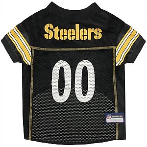 Pets First NFL Dog & Cat Mesh Jersey, Pittsburgh Steelers, X-Large