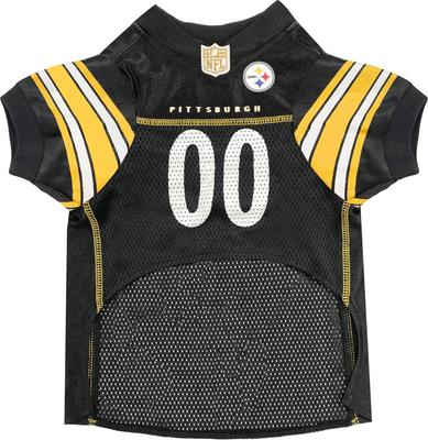 Show full view: Pets First NFL Dog & Cat Mesh Jersey, Pittsburgh Steelers, XX-Large slide 3 of 7