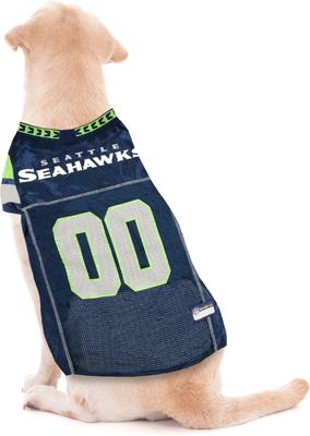 Show full view: Pets First NFL Dog & Cat Mesh Jersey, Seattle Seahawks, XX-Large slide 4 of 7