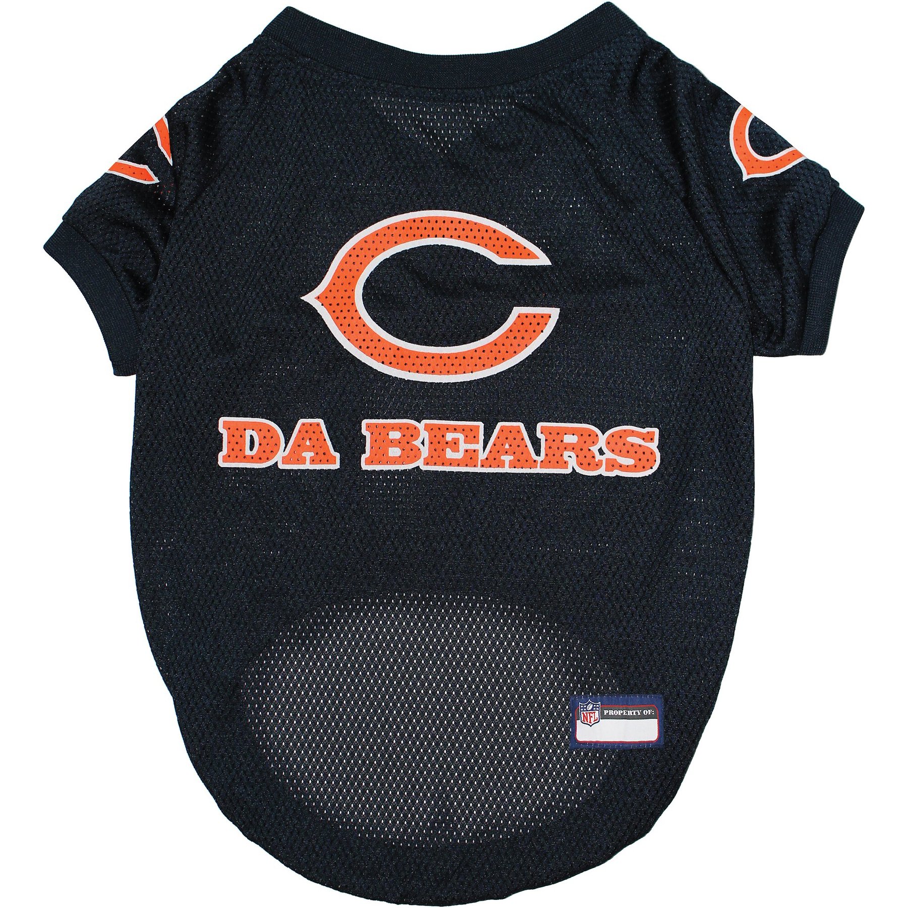 Pets First NFL Dog & Cat Raglan Jersey, Chicago Bears, Small