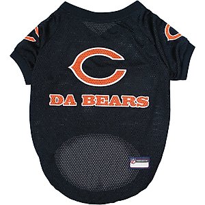 Pets First NFL Dog & Cat Raglan Jersey, Chicago Bears, X-Small