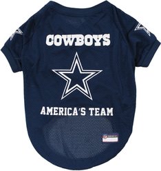 Pets First NFL Dog & Cat Raglan Jersey, Dallas Cowboys, X-Large