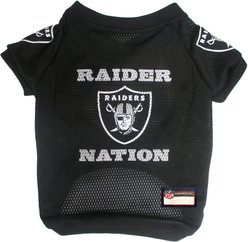 Pets First NFL Dog & Cat Raglan Jersey, Las Vegas Raiders, Large