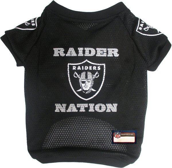 Show full view: Pets First NFL Dog & Cat Raglan Jersey, Las Vegas Raiders, Large slide 1 of 5