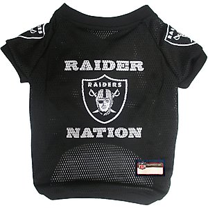 Pets First NFL Dog & Cat Raglan Jersey, Las Vegas Raiders, Large