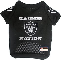 Pets First NFL Dog & Cat Raglan Jersey, Las Vegas Raiders, Small