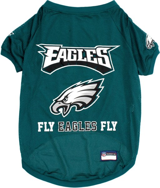 Show full view: Pets First NFL Dog & Cat Raglan Jersey, Philadelphia Eagles, X-Small slide 1 of 6