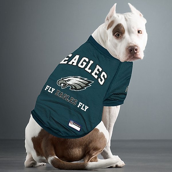 Show full view: Pets First NFL Dog & Cat Raglan Jersey, Philadelphia Eagles, X-Small slide 4 of 6