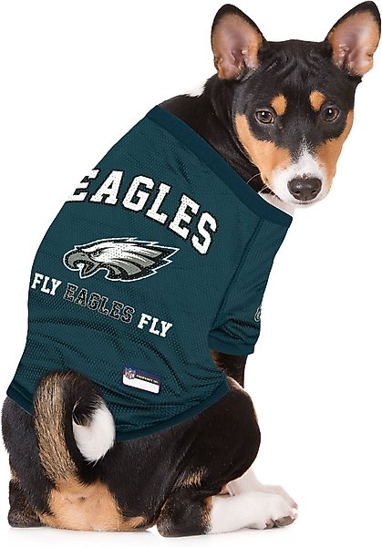 Show full view: Pets First NFL Dog & Cat Raglan Jersey, Philadelphia Eagles, X-Small slide 5 of 6