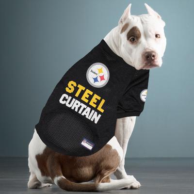 Show full view: Pets First NFL Dog & Cat Raglan Jersey, Pittsburgh Steelers, Large slide 4 of 6