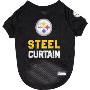 Pets First NFL Dog & Cat Raglan Jersey, Pittsburgh Steelers, Medium