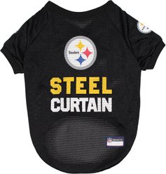 Pets First NFL Dog & Cat Raglan Jersey, Pittsburgh Steelers, X-Small