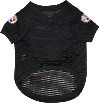 Show full view: Pets First NFL Dog & Cat Raglan Jersey, Pittsburgh Steelers, X-Small slide 3 of 6