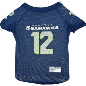 Pets First NFL Dog & Cat Raglan Jersey, Seattle Seahawks, Small