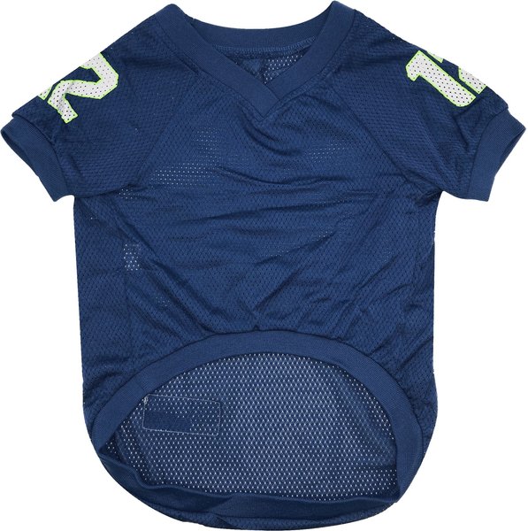 Show full view: Pets First NFL Dog & Cat Raglan Jersey, Seattle Seahawks, Small slide 2 of 5