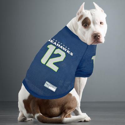 Show full view: Pets First NFL Dog & Cat Raglan Jersey, Seattle Seahawks, Small slide 4 of 5