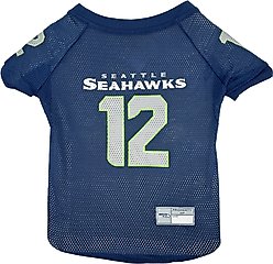 Pets First NFL Dog & Cat Raglan Jersey, Seattle Seahawks, X-Large