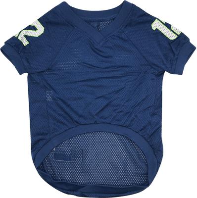 Show full view: Pets First NFL Dog & Cat Raglan Jersey, Seattle Seahawks, X-Large slide 2 of 5
